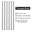 GBACHOOSE 6 Pcs M10 x 250mm Fully Threaded Rods, 304