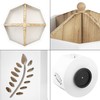 ONVAYA® Wooden Desk Organiser, Leaf Design, Pen Holder for Desk,