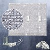 Shiny Silver Rhinestones Wall Plate Cover Triple Toggle Light Switch