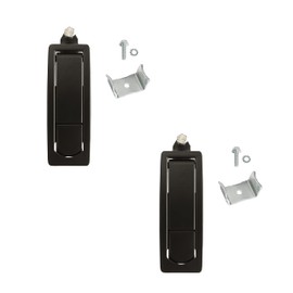 Haasweller 2 x Lever Lock Compression Lock Flat Lock for Crate Box Suitcase Service Flap Case Yacht Boat Lock Motorhome Furniture Lock such as Push Lock and Pull Lock