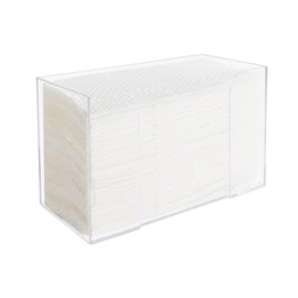 Clickinline Countertop Paper Towel Dispenser,Clear Guest Towel Napkin Holder, Suitable for Z-Fold, C-Fold or Multi-Fold Paper Towels