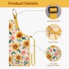 SANDJEST Sunflower Apron for Women with Pocket Chef Aprons For