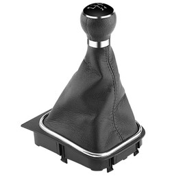 YuYue Electronic 5 Speed Car Gear Shift Knob Boot Gearstick Gaiter Kit Manual/Auto Gear Shifter Boot Cover Replacement Compatible with Golf 6 MK5 MK6 2005-2014