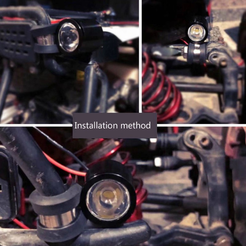 RC Car Headlight 3W Bright Light 8 Dynamic Modes Fit