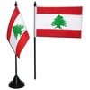 Digni Lebanon Table Flag 4 x 6 inch