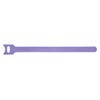 8 Inch Purple Hook and Loop Tie Wrap - 50