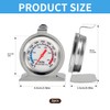 Verazquy 2Pcs Stainless Steel Oven Thermometer, Monitoring Kitchen Cooking Classic