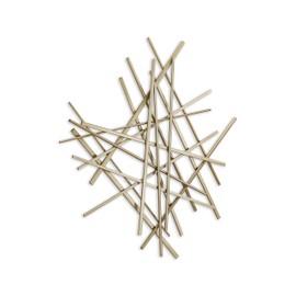 Cheung's Abstract, Gold bar and Panel Wall Piece Metal Décor