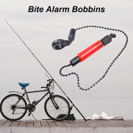 HGOCAHUZI 2 Pcs Light Fishing Bobbins Fishing Hangers Bobbins Carp Fishing Bite Indicators for Carp fishing Night fishing Carp Accessories Outdoor Rod