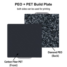 TMYPN 235x235mm Diamond PEO + Carbon Fiber PET Build Plate for Neptune 3 Pro/Neptune 4/Anycubic Kobra/Ender 3/ Ender 3 Pro/Ender 3S/ Ender 3v2/ CR 20/ CR 20 Pro/Ender 5/ Ender 5 Pro 3D Printers