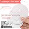 ICOTLE Rondas de algodón extra grandes, diámetro 3.14 pulgadas, almohadillas