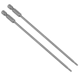 sourcing map Pack of 2 1/4 Inch Hex Shank 150 mm Length Magnetic Torx Security T8 Bits S2