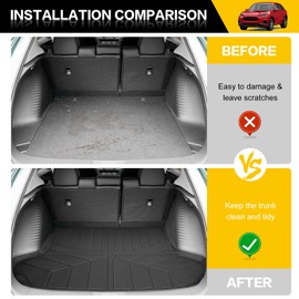 JTYZSM Trunk Mat for 2023-2025 Honda HRV Rear Cargo Mat All Weather Protector Cargo Liner for 2023 2024 2025 Honda HR-V Accessories