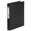 Marbig 3D PE Linen Binder, 25 mm, Black