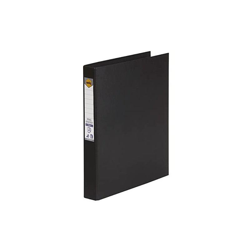 Marbig 3D PE Linen Binder, 25 mm, Black