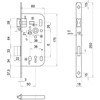 Vasalat ES-BB DM50 VZ SB1 Deadlock Galvanised Steel