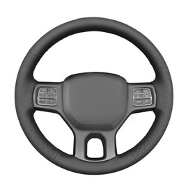 MEWANT Steering Wheel Covers for Dodge RAM 1500/1500 Classic / 2500/3500 / 5500 Hand-Stitched Microfiber Leather ram Steering Wheel Wrap