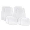 ZONETECH All Weather Full Rubber Clear Car Interior Floor Mats