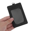 TEHAUX 2pcs Pu Card Sleeve Id Badge Holder for Office