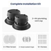 2 Packs-Aluminum RV Roof Vent Cover- Roof Plumbing Sewer Replacement