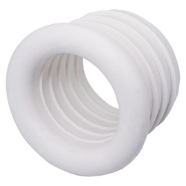 SKIR'CO White 32 x 25 mm Rubber Sleeve for Drain Pipe, Pipe Rubber Connector, Pipe Adapter, Rubber Reducer