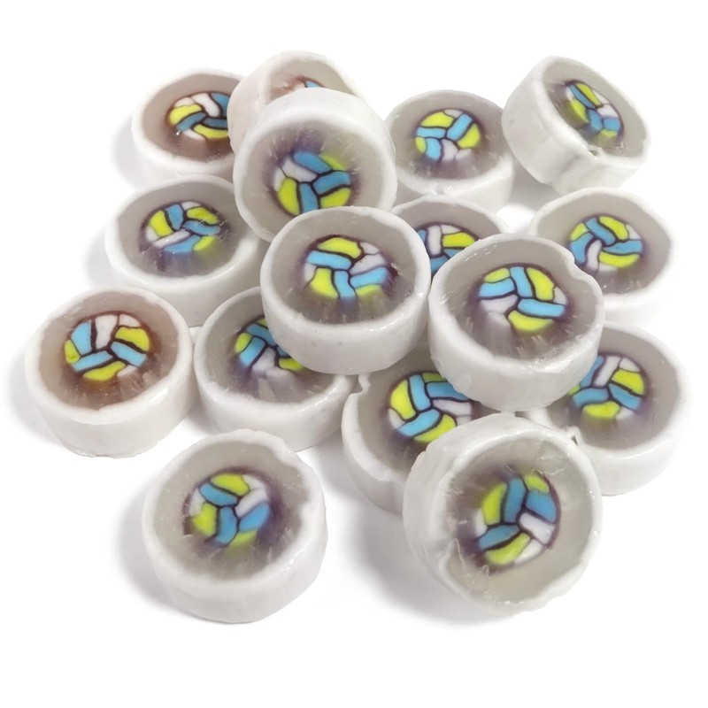 1LB Hard Volleyball Candies, Individually Wrapped Old Fashioned Treats, Sports