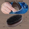 Maalgic Boar Bristle Beard Brush for Men, Natural Wood Travel