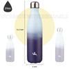 Konokyo Insulated Water Bottles,25 oz Double Wall Stainless Steel Vacumm