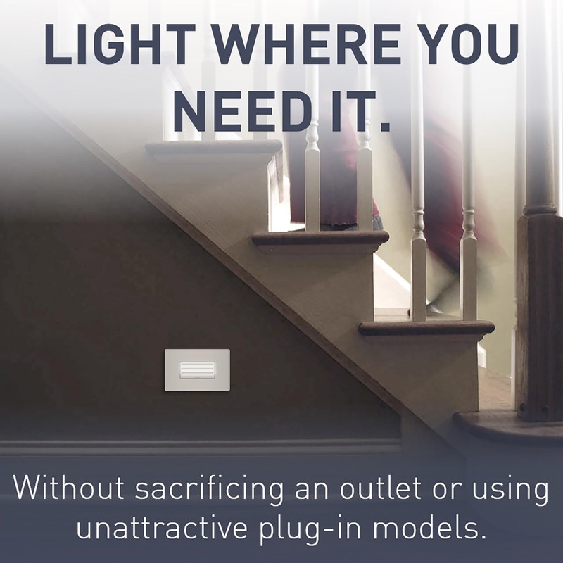 Legrand radiant NTLHORZTCCC6 Horizontal Step Light Full Adjustable LED Night