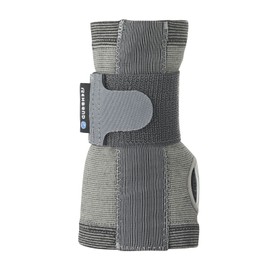 Rehband QD Wrist Brace, Knitted Wrist Support, Hand Stabilisation, Colour: Grey, Size: M