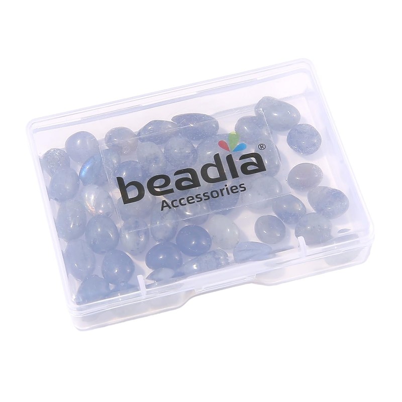 BEADIA - abalorio de piedra de espectrolita irregulares naturales para