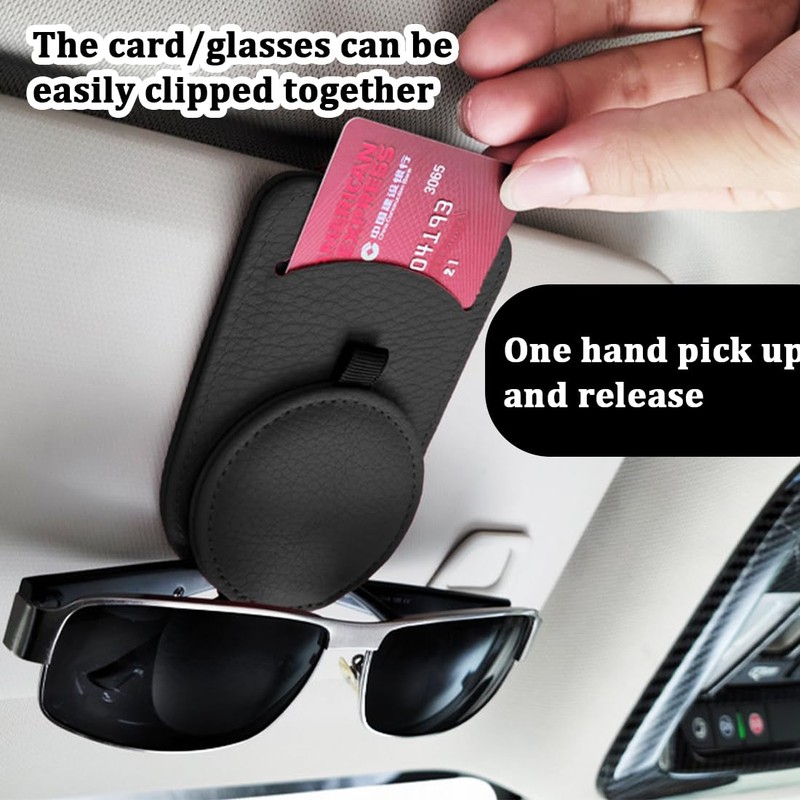 Glasses Holder for Car Sun Visor, 1 Piece Glasses Holder