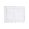 100 Spitzenpapiere eckig 34 cm x 26 cm weiss