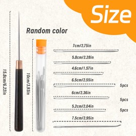 TLKKUE 273 Yards Leather Upholstery Sewing Waxed Thread Kit, Black Waxed Thread Sewing Needle Straight Awl, Heavy Duty Wax String Sewing Kit for Upholstery Repair Leather Crafting DIY Sewing