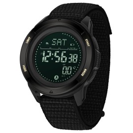 findtime Tactical Watches for Men Digital Sports Compass Pedometer Calorie Counter Watch Waterproof Watch Military Stopwatch Pacer Running Watch Nylon Strap