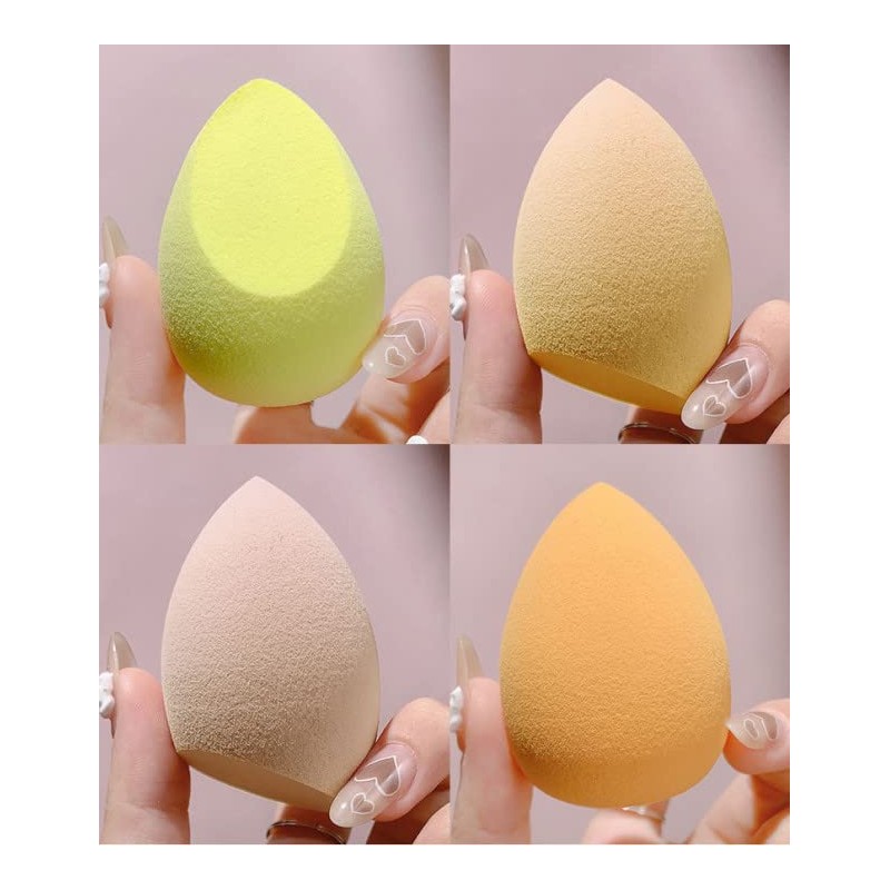 Kit Esponjas Maquillaje Surtidos 4 Piezas Con Caja