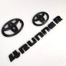 Unbranded 3PCS BLACKOUT Kit For 2016 - 2023 4RUNNER MATTE BLACK EMBLEM OVERLAY KIT