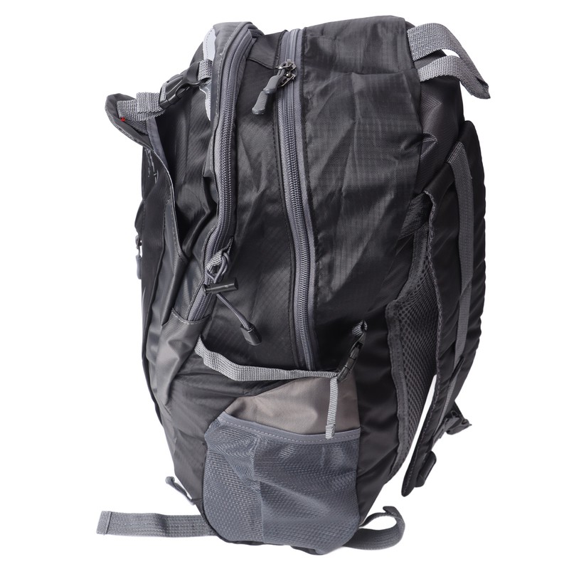 Black Outdoor Backpack Nylon Lightweight Water Repellent Hiking Sports Backpack
