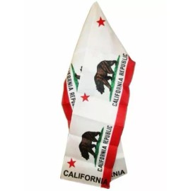 RFCO State of California CA Lightweight Flag Printed Knitted Style Scarf 8"x60"
