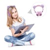 LABRIMP Boy Girl Over Ear Headphone Microphone Furry Cat Ear