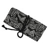 Maydahui 72 Pocket Black Leaf Canvas Pencil Holder