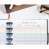Color Password Tracker for 9-Disc Planners, Password Log, Pre-punched Planner