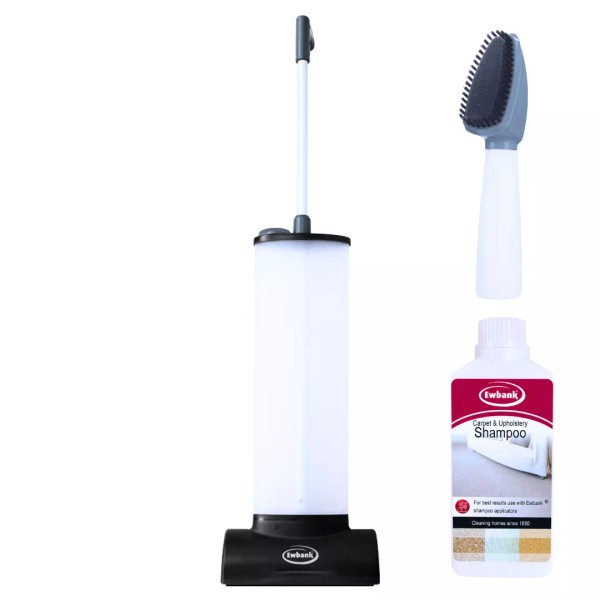 Ewbank Carpet Cleaning Kit with Manual Shampooer, Brush, and Solution