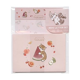 mofusand S208977 Mini Letter Set, Fruit, Letters, Stationery, Envelopes, Cute
