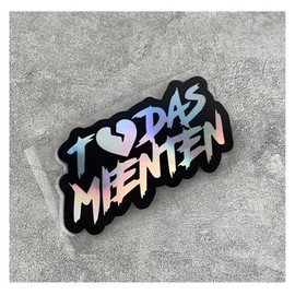 TODAS MIENTEN Car Stickers Fashion Car Body Windows Motorcycle Tank Fairing Waterproof Vinyl Decal Decoration(Laser,30X16CM)