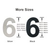Large Black Brushed Modern House Number -178mm Height - Made