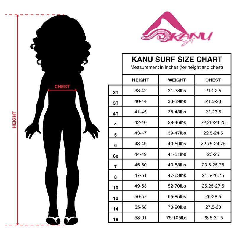 Kanu Surf Bañador para niña Daisy Beach Sport 1 Pieza,