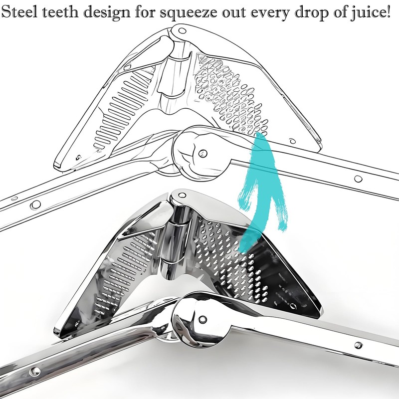 Heavy Duty Lemon Squeezer Stainless Steel - Max Extraction Manual