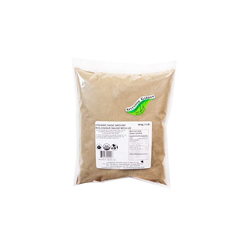 Splendor Garden organic Sage Ground,454 Gram