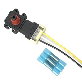 Manifold Absolute Pressure Map Sensor with Connector Plug Pigtail Wire Harness 16187556 12569240 213-796 12614973 Compatible with Regal DeVille Eldorado Avalanche 1500 Blazer